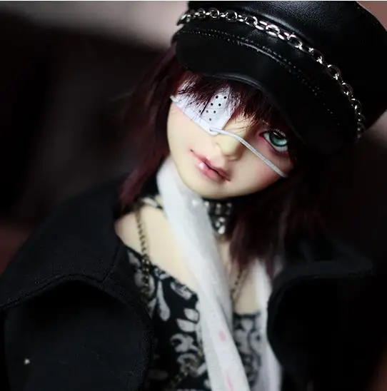 Новый BJD кукла парик аксессуары панк ретро черная шляпа/крышка 1/3 1/4 SD MSD Кукла