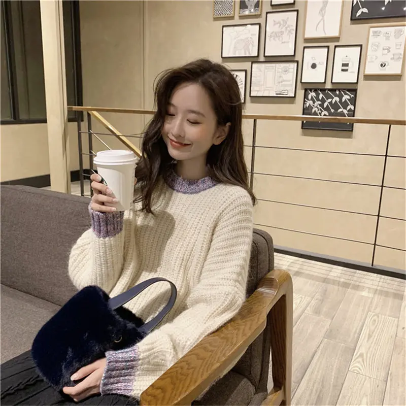 Alien Kitty New Winter Starry Sky Style High Quality Lazy Warm Sweater Sweet Outwear Pullover Fresh Elegant Stylish Free | Женская