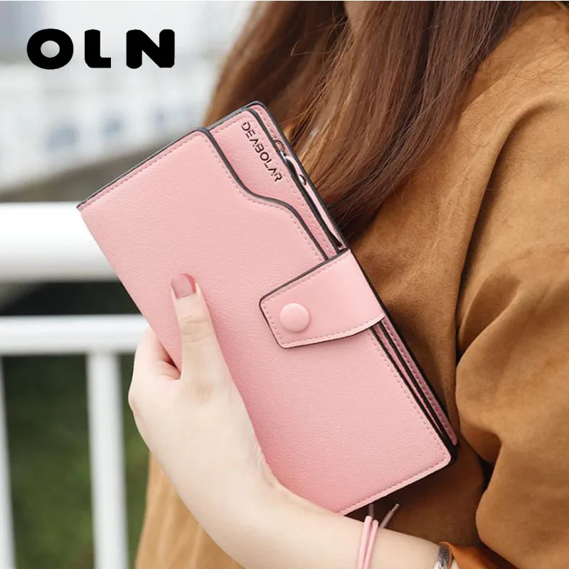 Новые женские Модные кошелек Для женщин бумажник долго паспорт женский монета