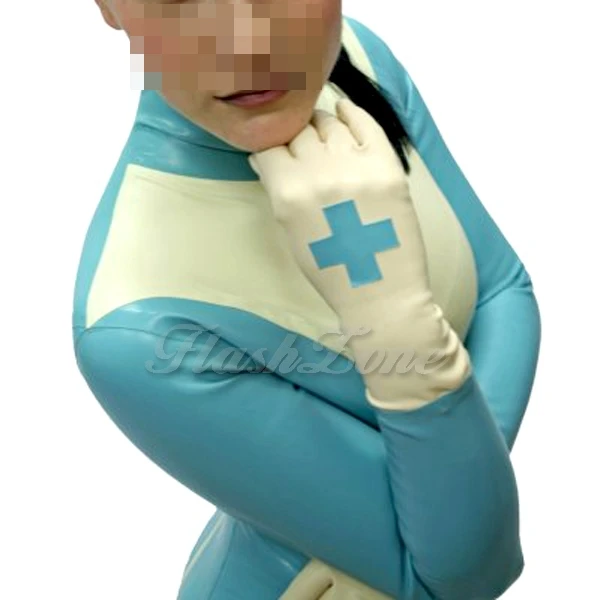 Бесплатная доставка! Женская форма медсестры модный латексный костюм кошки со