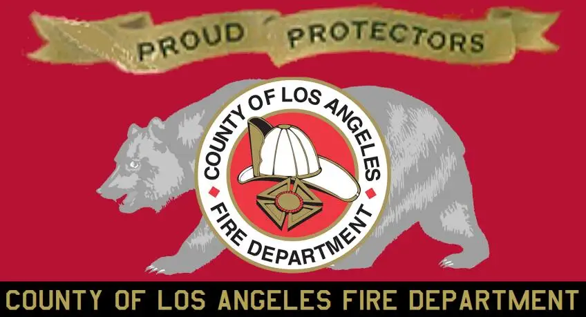 

NEW 3x5 feet Flag of the Los Angeles County Fire Department100% Polyester usa Flag us flag , Flag of United States