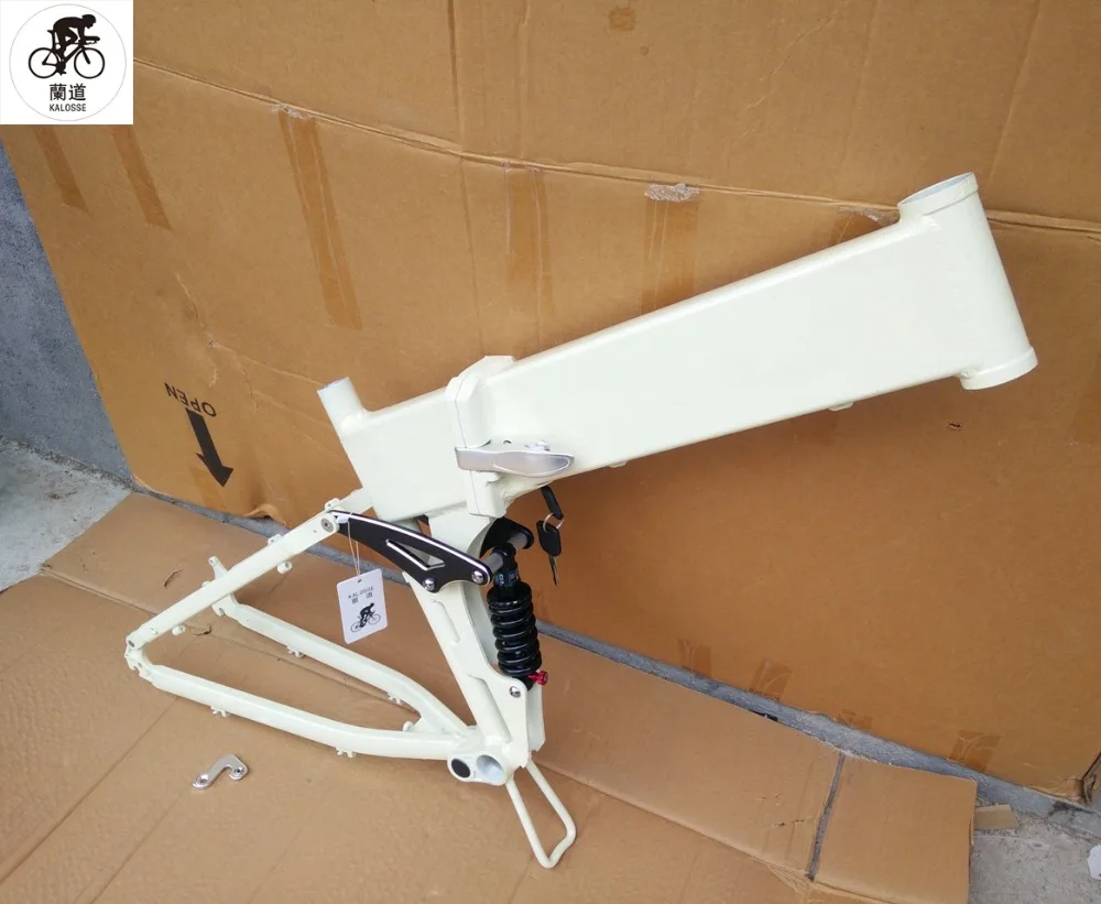 Kalosse рама для электрического велосипеда полноподвесочный горный велосипед 26er