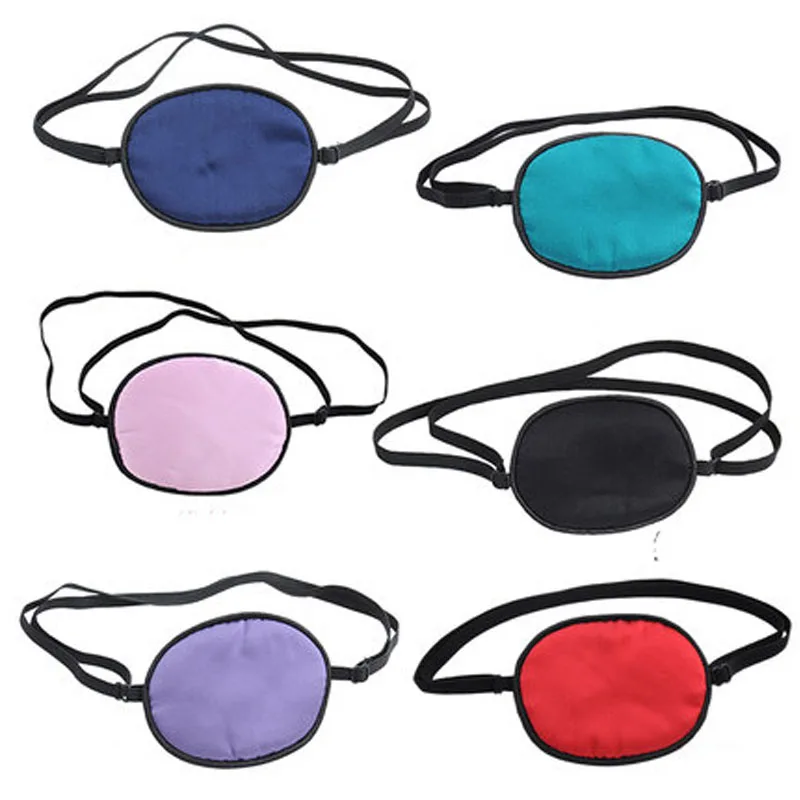 

Adult Child Single Eye Cover Silk Eyeshade Sleeping Eye Mask One-eyed Cover Portable Soft Eye Patch Amblyopia Traning Goggles
