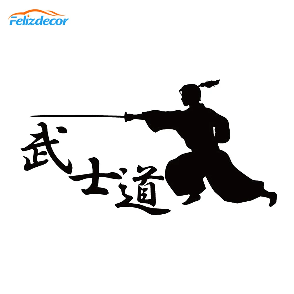 Японские Автомобильные Наклейки 19*10 см Bushido крутые японские Стикеры для