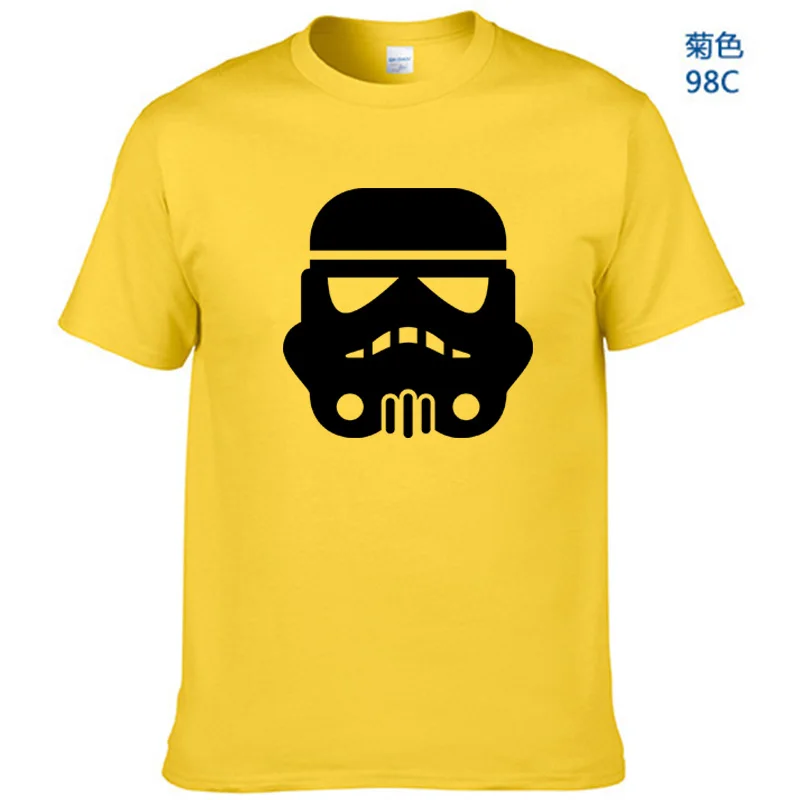Yellow-B Звездные войны футболка мужская смешная футболка Звездные войны порг Штурмовик Топ Футболка одежда Звездные войны футболка - Цвет: Yellow-B