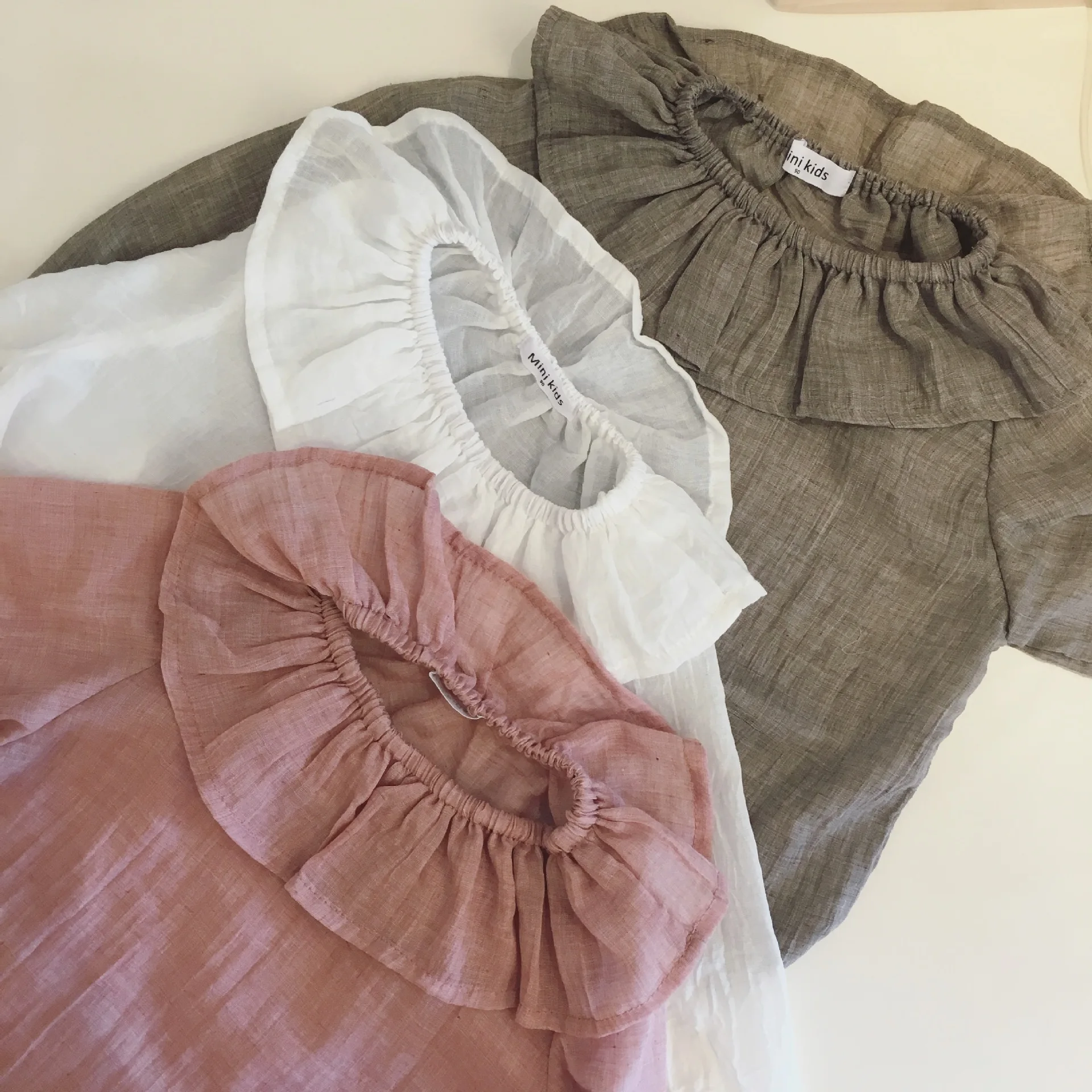 Осенняя одежда 2016 года девушка оборками Блузка хлопок и лен Мягкий Одежда для