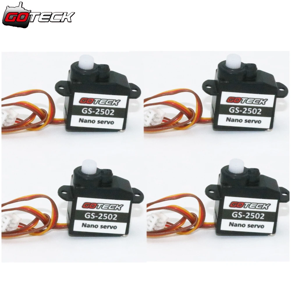 4 шт./лот GOTECK GS-2502 пластиковая Шестерня Servo 2 2g Gotek для Trex Heli Rc легковых автомобилей |