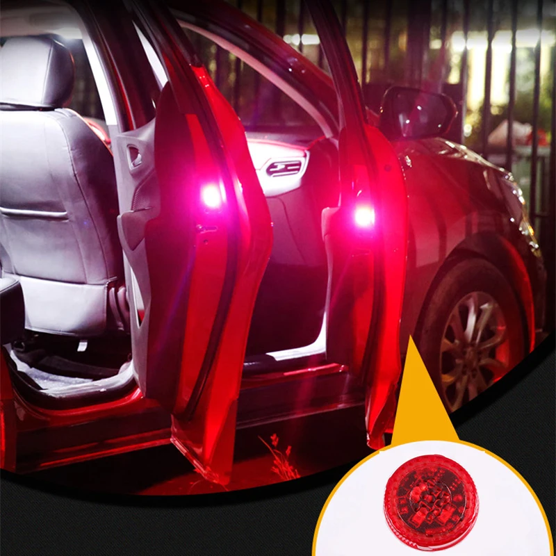 2x автомобиль Дверные огни Светодиодный Предупреждение лампа сигнальная для Ford