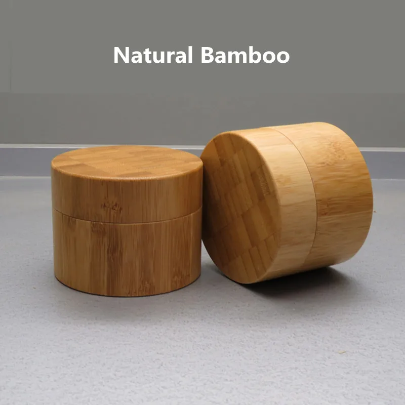 Пластиковая деревянная банка для крема 100 г фотоемкость косметики пустой