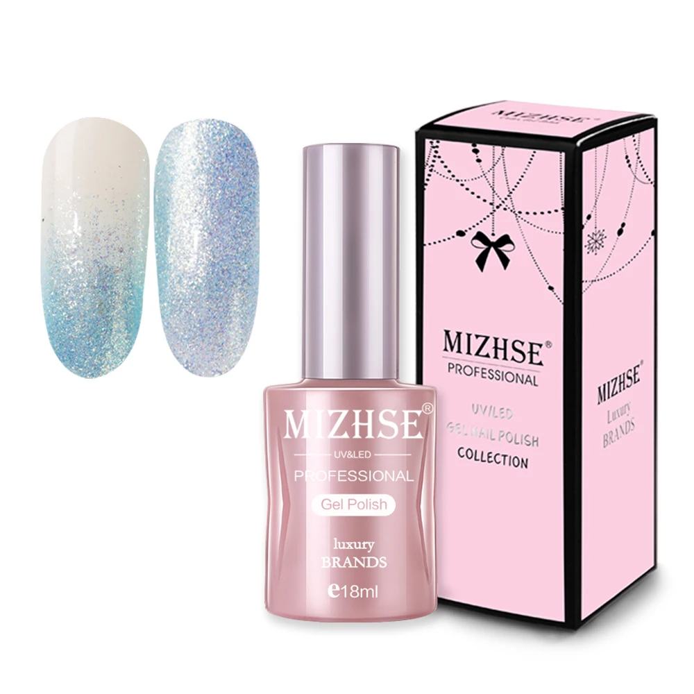 ZGJSF004 MIZHSE, 18 мл, лак для ногтей, блеск, высокий блеск, замочить от УФ-геля, гибридный Блестящий цветной гель с подарочной коробкой, маникюрный топ и Базовое покрытие - Цвет: ZGJSF004
