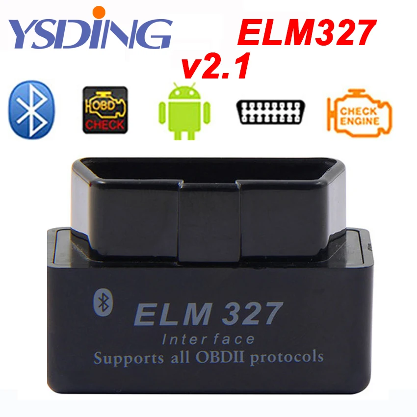 2019 Mini ELM327 Bluetooth V2.1 OBD2 Car Diagnostic Tool ELM 327 For Android/Symbian OBDII Protocols |