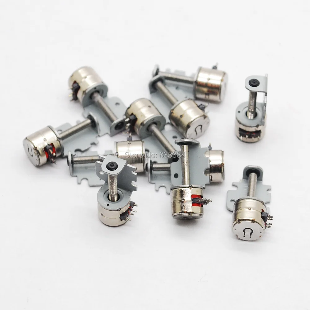 20 штук/2 Фаза 4 провода DC микро шаговый двигатель с винтовым зажимом 3V D6mm * H6mm для