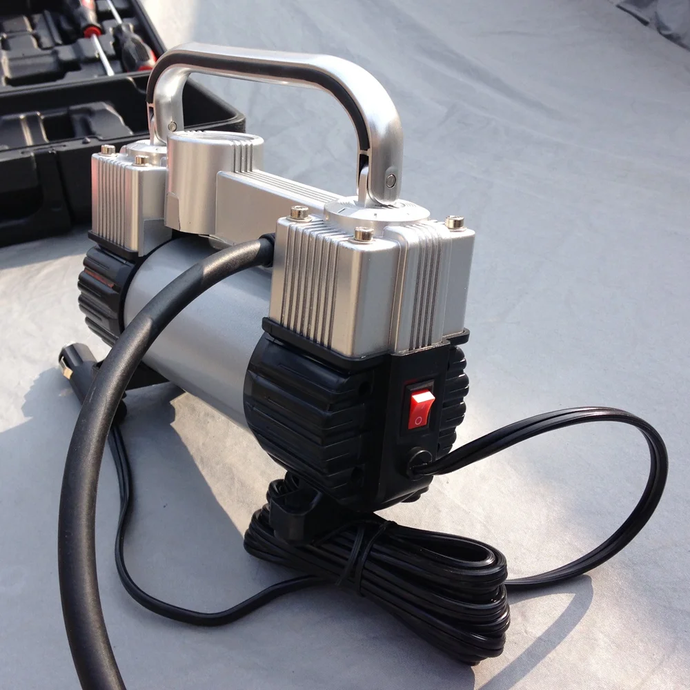 Оптовая высокого качества Воздушный компрессор 12V с чемоданом мини надувной