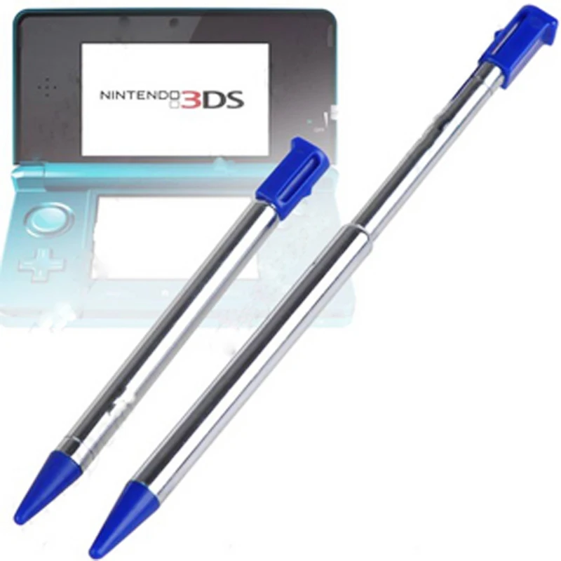 4 шт. цвета Выдвижные Металлические Короткие регулируемые стилусы для Nintendo 3DS DS