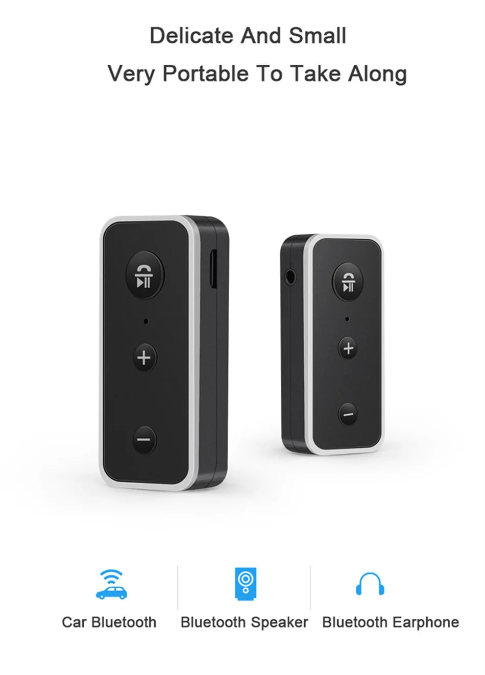 VIKEFON Bluetooth 5,0 Аудио приемник стерео беспроводной адаптер с 3,5 мм AUX разъем микрофон для наушников автомобильный динамик музыка Bt приемник