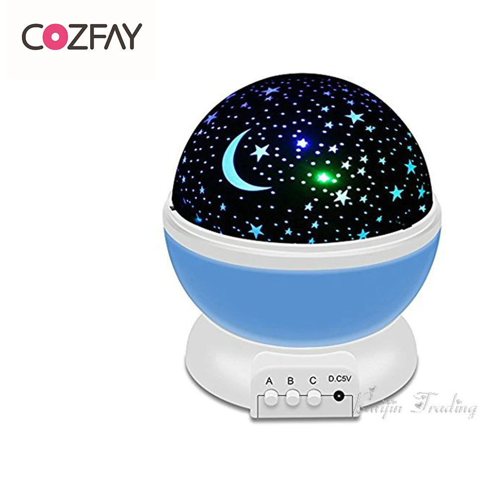 Cozfay Бесплатная Прямая поставка светодиодный вращающаяся Звезда проектор
