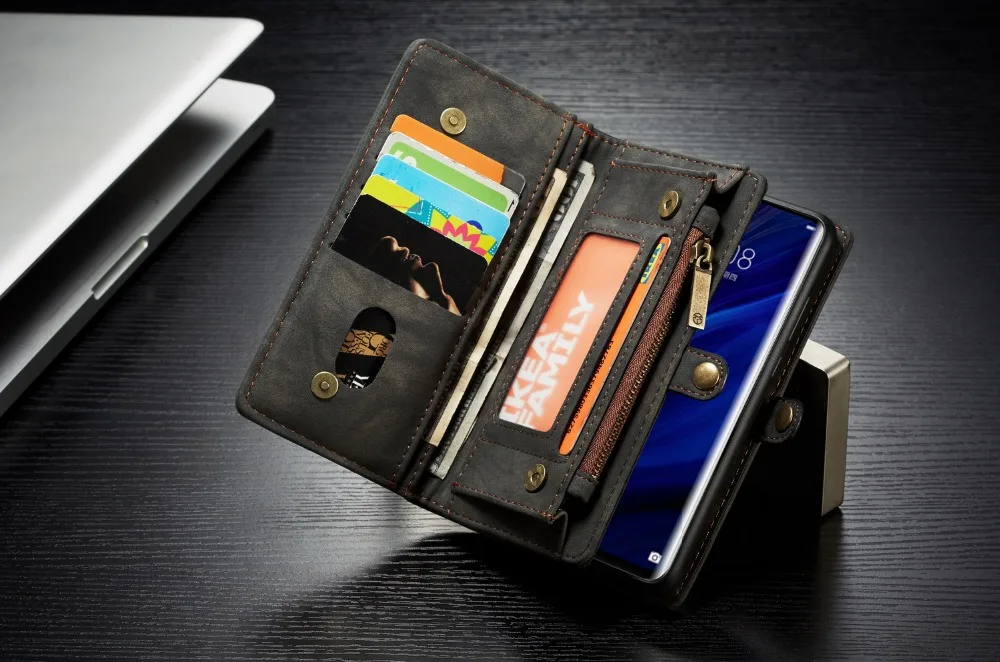 Чехол-Кошелек для huawei P30 Pro 2 в 1 съемный чехол из натуральной кожи на магните для huawei P30 P30 Lite Coque