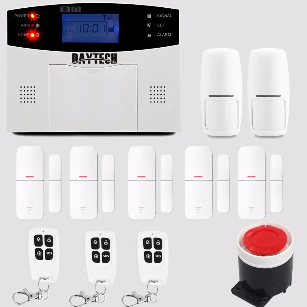 DAYTECH Беспроводная GSM & SMS Система охранной сигнализации с беспроводным датчиком