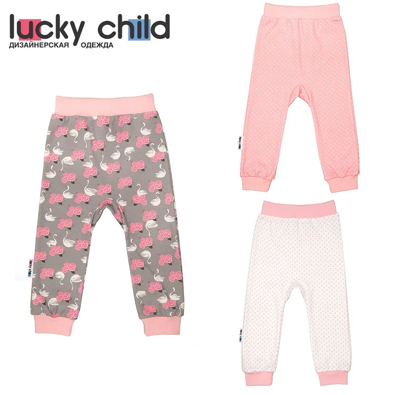 Pants Lucky Child for girls A2-111 Swans Leggings Baby Children clothes kids newborns russia | Детская одежда и обувь