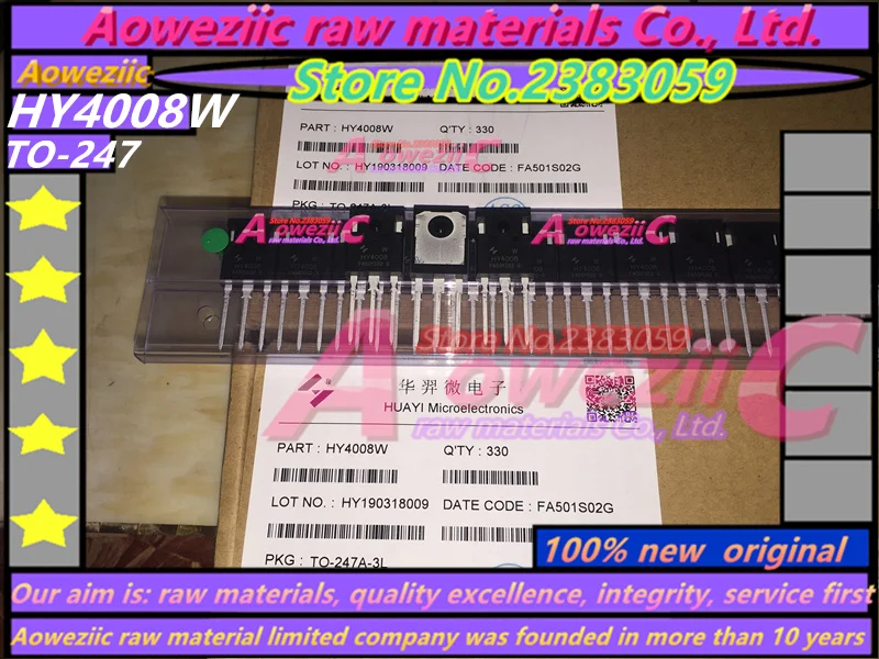 Aoweziic+ 10 шт. HY4008 HY4008W TO-247 МОП инвертор ультра чип 80 в 200A