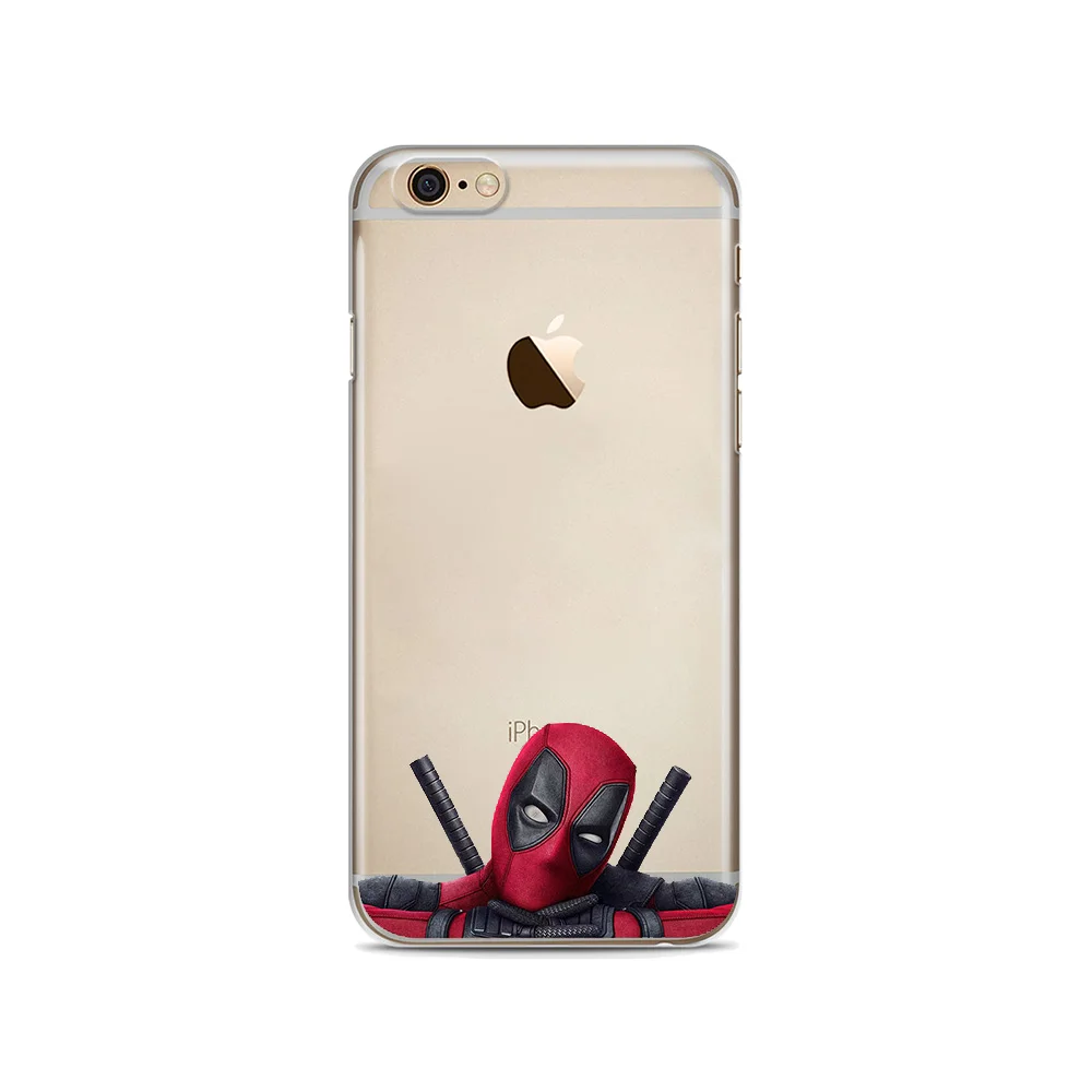 Super Cool Marvel Deadpool Soft silicone Phone Case Cover For iphone X XSMax XR 8 8Plus 7 7Plus 6 6S 6Plus 5 5S SE |