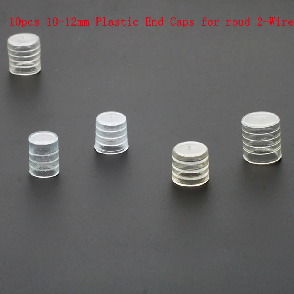 11mm Round End Caps 10 шт./лот Светодиодные ленты неоновый светильник Средний разъем аксессуары X T L I Тип Пластик торцевыми крышками крепежный хомут для круглых 2-провод - Испускаемый цвет: 11mm Round End Caps