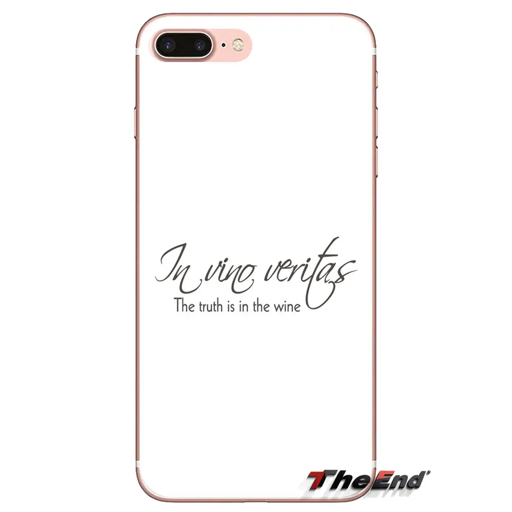 Прозрачные мягкие чехлы для Xiaomi Redmi 4A S2 Note 3 3S 4 4X 5 Plus 6 7 6A Pro Pocophone F1 In vino veritas in wine there