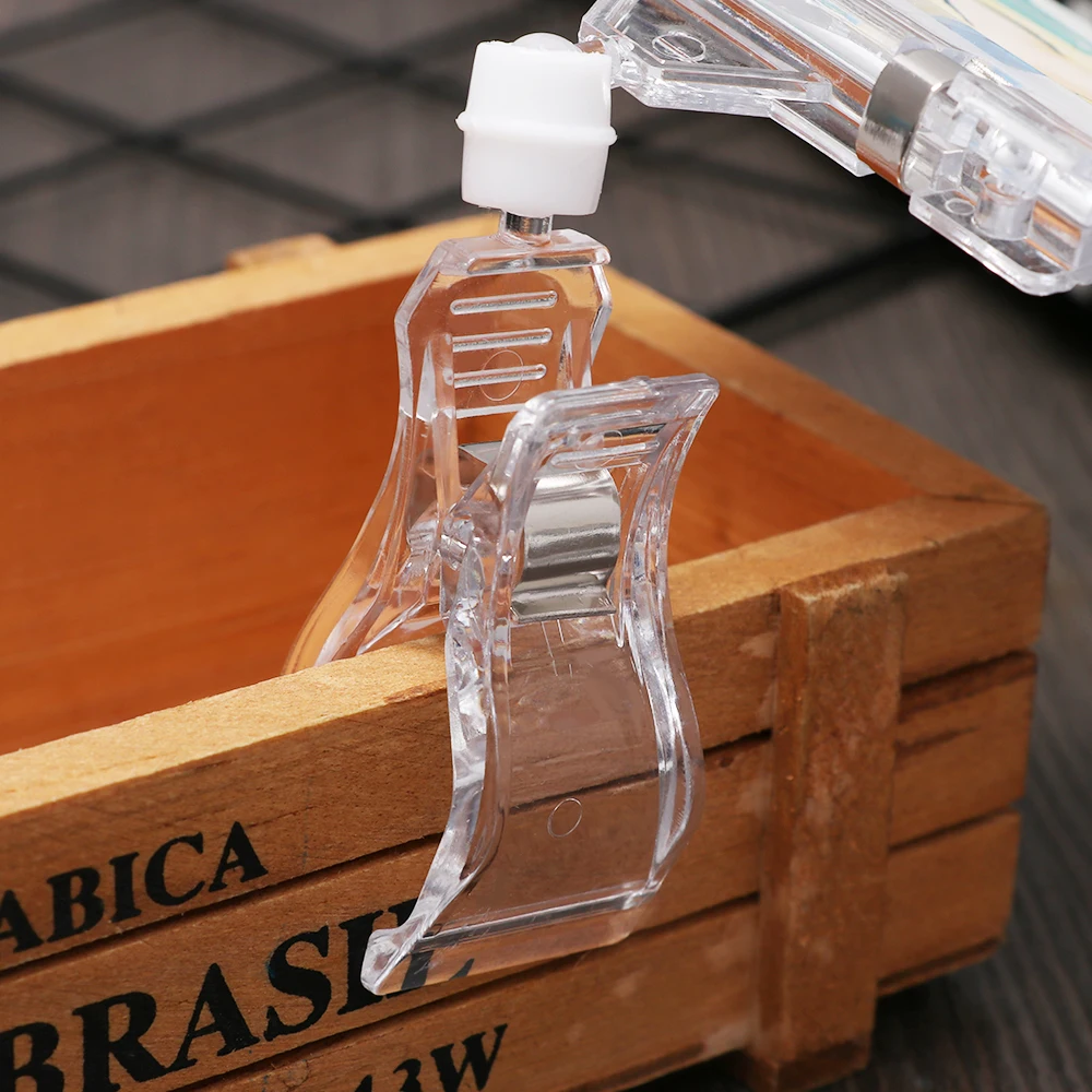 1 шт. прозрачный Пластик рекламных клипов знак Дисплей ценовые этикетки теги