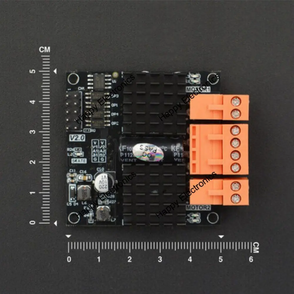 DFRobot Двухканальный драйвер двигателя постоянного тока 37 в 12А совместим с arduino для автоматического робота мехатронной электроники соревнований
