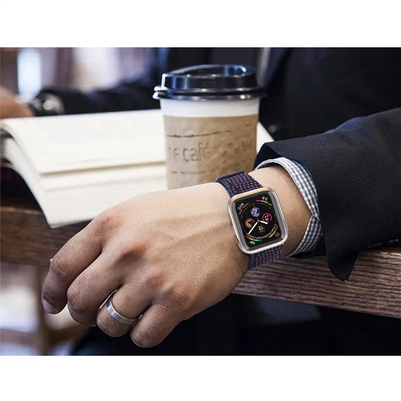 Нейлоновая петля, ремешок для Apple Watch, ремешок 44/42/40/38 мм Спортивная дышащая correa в едином положении во время занятий легкой атлетикой, браслет на запястье для наручных часов Iwatch, 4/3/2/1 аксессуары