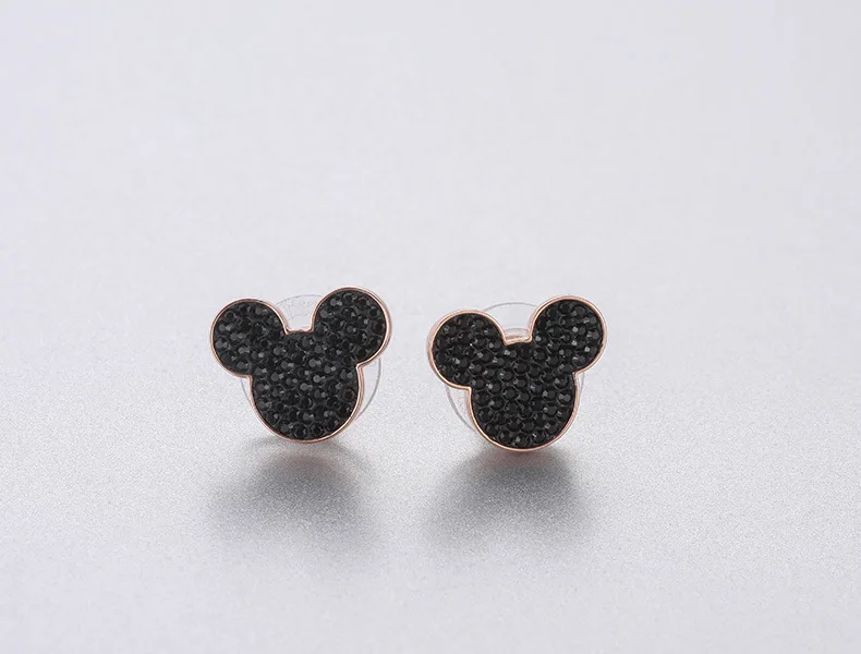 2 шт./лот disney Микки Маус мультфильм леди серьги Стад Щепка Женская мода Аксессуары прекрасный подарок ювелирные подвеска с Минни