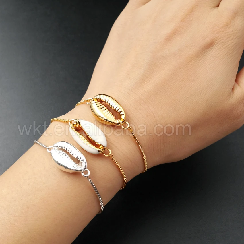 Женский браслет с металлическим гальваническим покрытием 5 шт./лот|24k gold electroplated