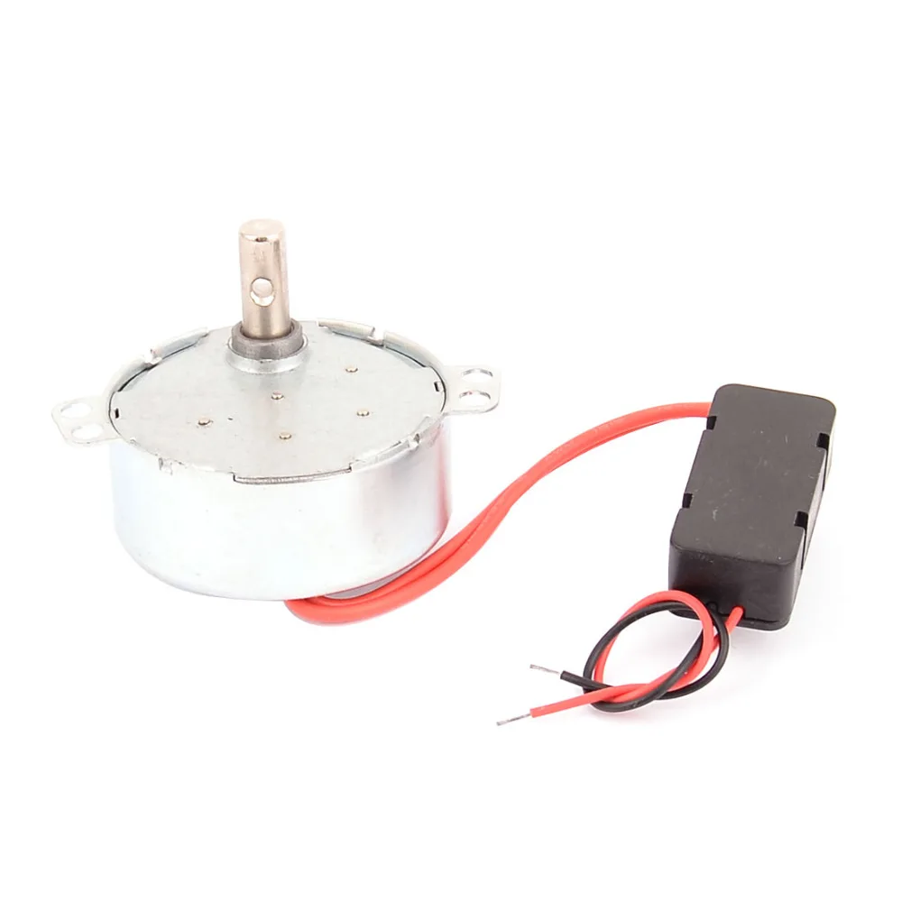 UXCELL(R) 1 шт. синхронный двигатель с диаметром вала 7 мм 3 об/мин 12 В постоянного тока