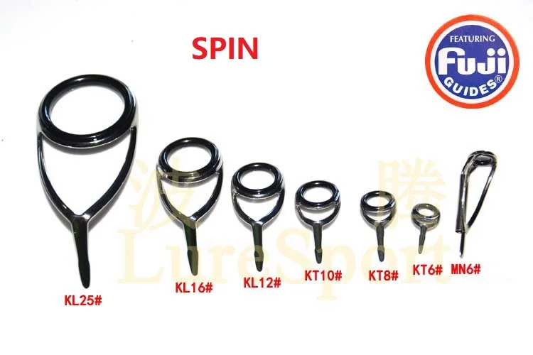 LureSport FUJI Руководство Комплект MNAT Топ KLAG KTAG KWAG руководство 7 шт./компл. спин стержень здание компонент для ремонта рыболовной удочки аксессуары для ручной работы