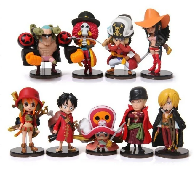 Новые 8 см Одна деталь Луффи нулевой Nami Usopp Тони Чоппер с изображениями героев