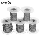 Цепочки из нержавеющей стали для изготовления ювелирных изделий SAUVOO, 10 ярдоврулон, 11, 522, 53 мм