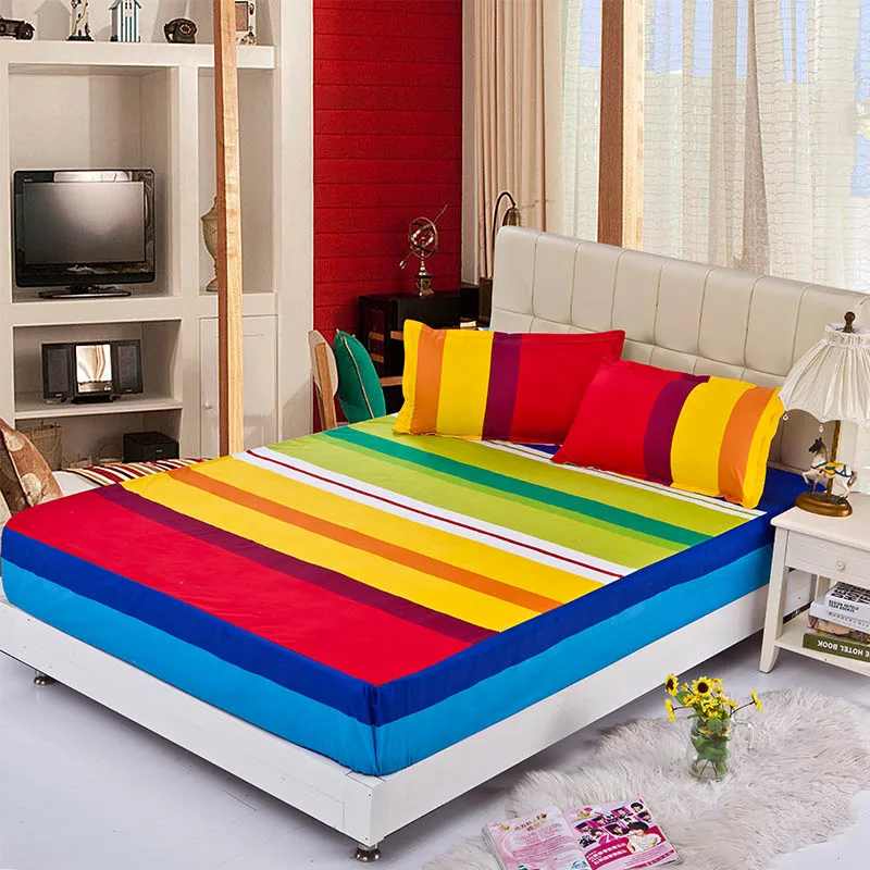 Эластичный Натяжной чехол чистый зеленый эластичный для матраса Чехол на