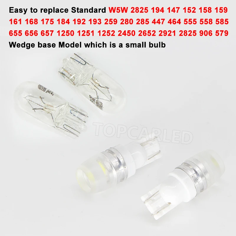 20 шт. светодиодный ные лампы T10 W5W 194 168 12 В|car reading light|car light12v car led lamp |