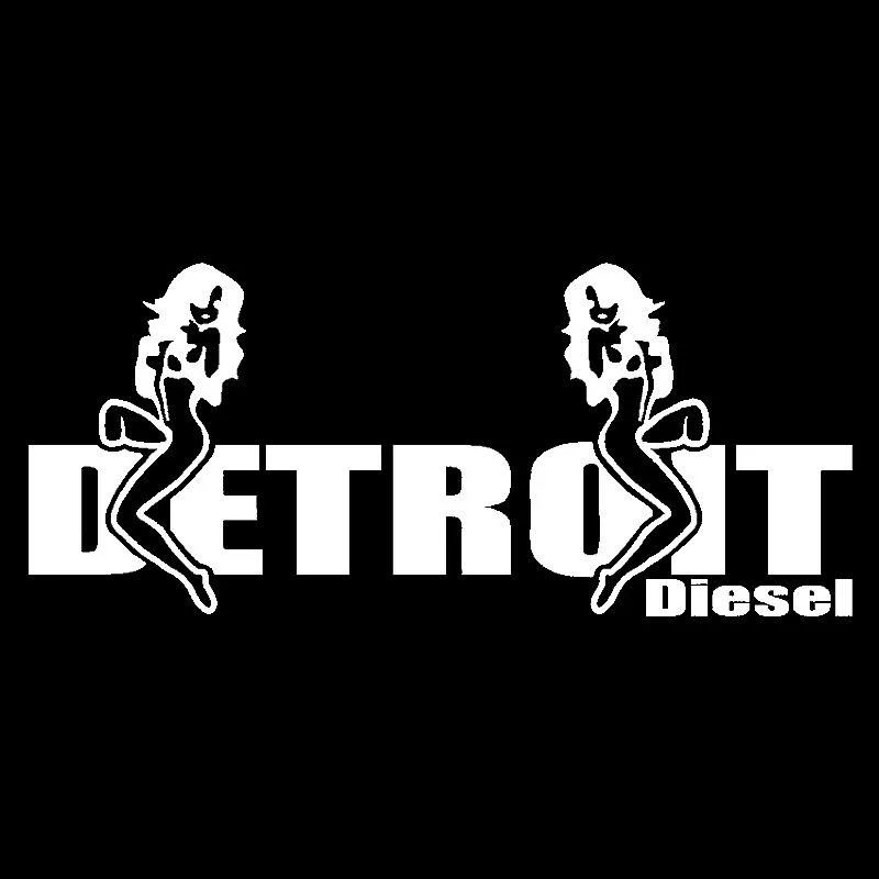 YJZT 14 5 см * 6 2 DETROIT DIESEL виниловые наклейки в виде Фотообоев c переводными картинками