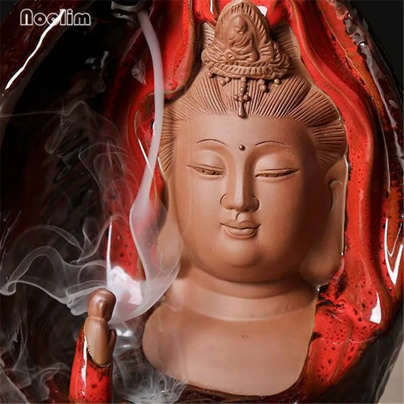 Новый креативный керамический держатель для благовоний с изображением Будды