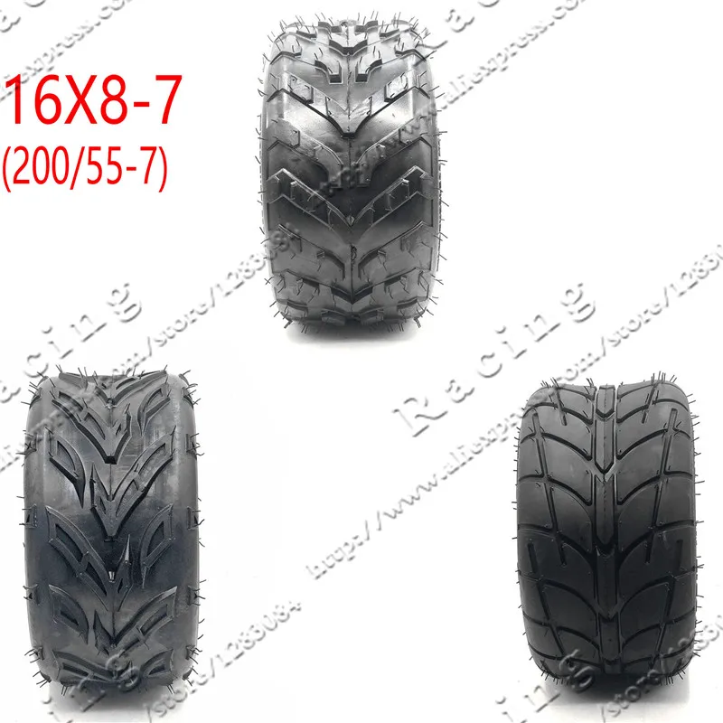 Износостойкие шины для автомобиля 16x8 7(200/55 7) Kart Auto Parts 7 дюймов ATV 16X8 16*8 7|Покрышки| |