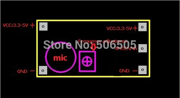 20x10 мм 85 115 МГц FM передатчик Модуль беспроводной микрофон модуль|Микрофоны| |