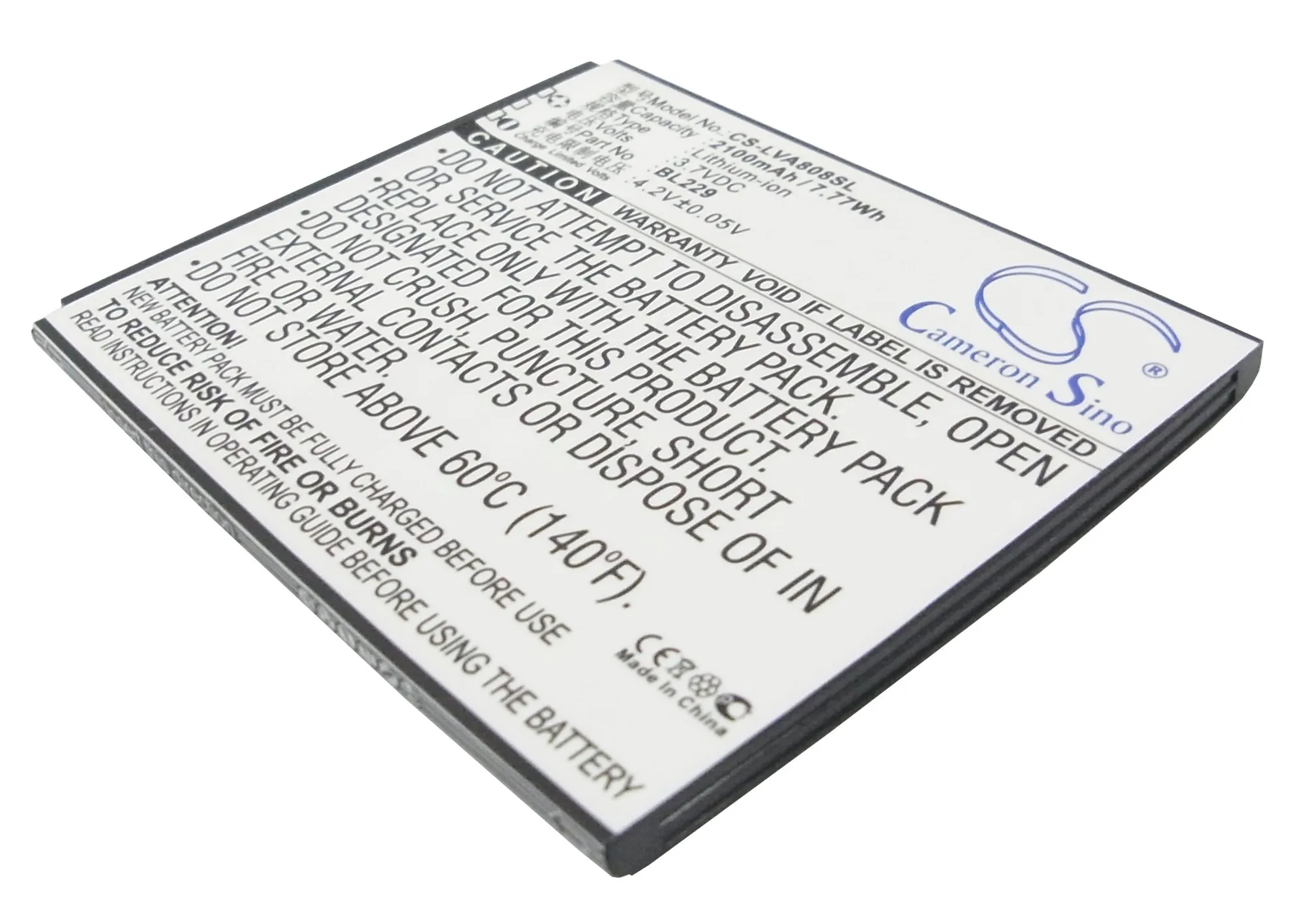 Аккумулятор Cameron Sino 2100 мАч BL229 для Lenovo A8 A806 A808T|battery bl229|2100mah batterycameron sino |