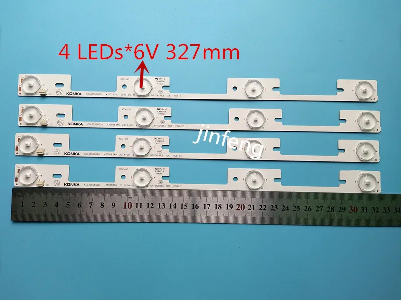 New 60 Pieces*4 LEDs*6V 327mm LED backlight strip working for KDL39SS662U 35018339 KDL40SS662U 35019864