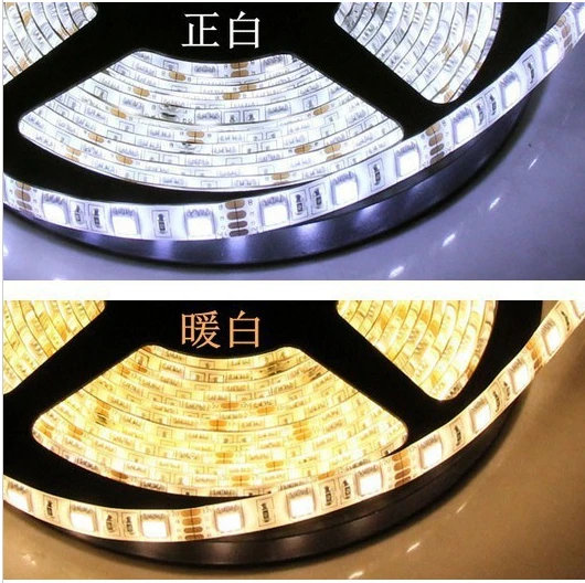 

LED Lighting Strips 5M 300leds fita tira de led luces 10MM PCB Tape Roll Waterproof SMD 5050 12v rgb flexible Led strip light