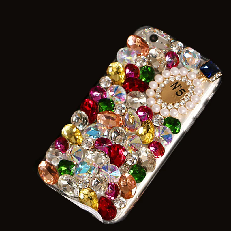 С кристалалми и стразами Bling чехол для iphone 8 плюс 7 6 S 5S SE 5C 4 4S ювелирные изделия Fox