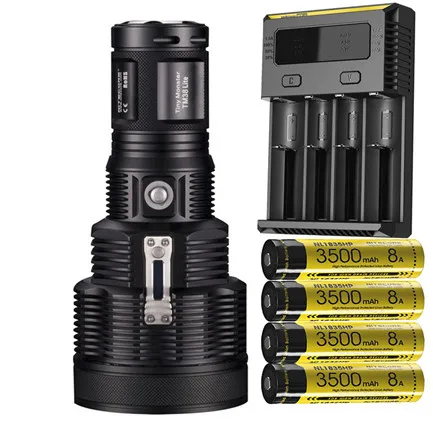 TM38 NL1835HP NEW I4 NITECORE TM38 Lite rechargeable flashlight CREE XHP35 HI D4 max 1800 lumen outdoor searchlight beam throw 1400 meter torch - Испускаемый цвет: TM38 NL1835HP NEW I4