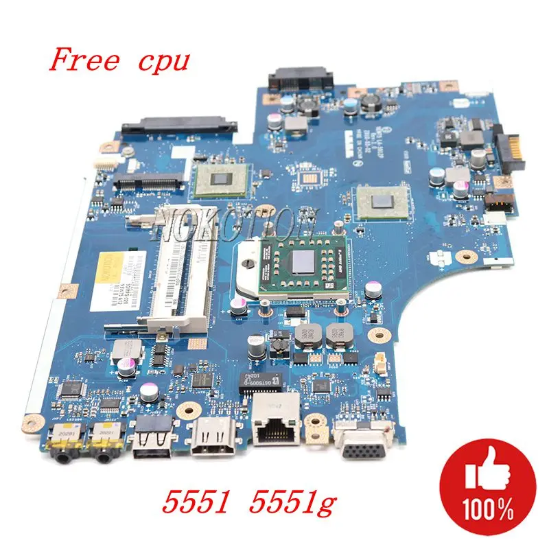 Материнская плата NOKOTION для ноутбуков Acer aspire 5551 5551G E640 DDR3 процессор NEW75 LA 5912P MBNA102001