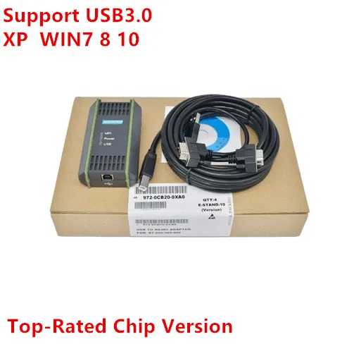 Лучшее качество 6ES7 972 0cb20 0xa0 ПК адаптер USB кабель для программирования PLC S7 200/300/400