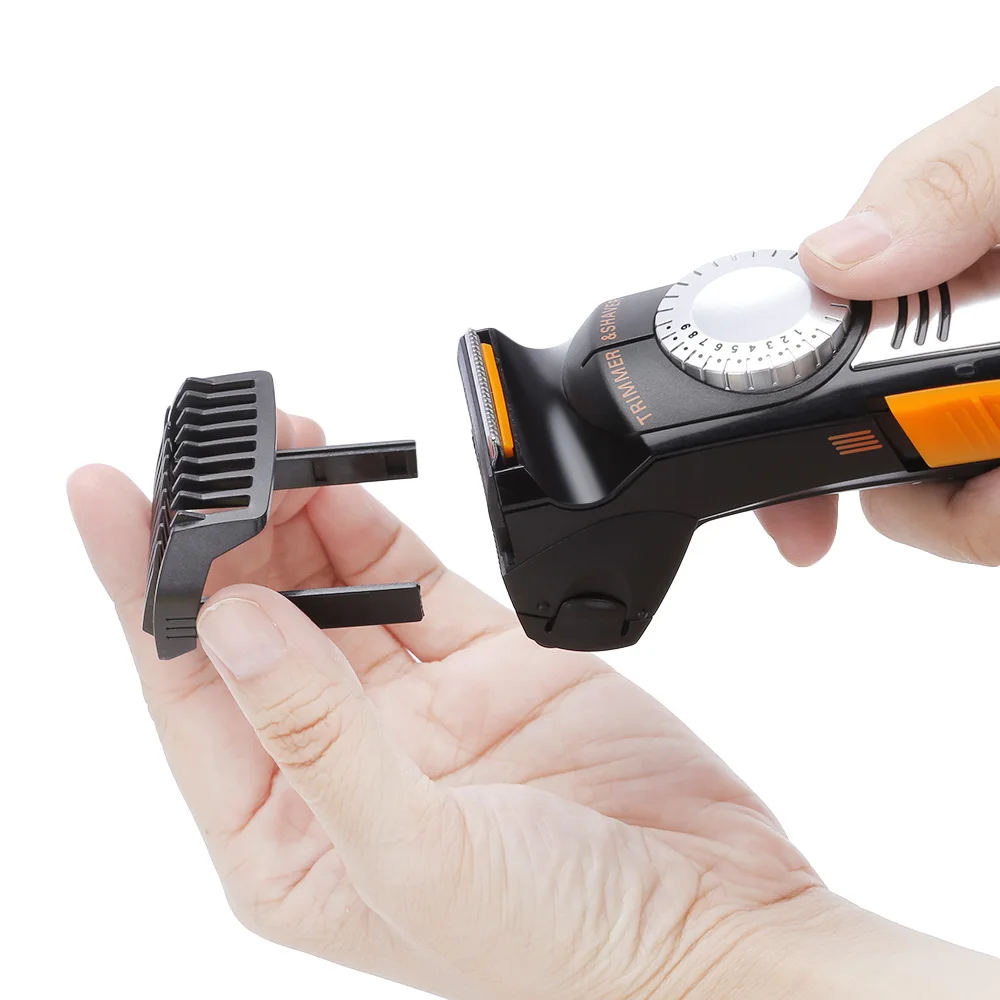 Kemei KM - 819 Rechargeable 3D Dual Floating Electric Shavershaving blades 2 in 1 Multifunction Men Shaver And Ha | Красота и